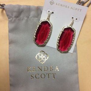 NWT Kendra Scott berry glass earrings